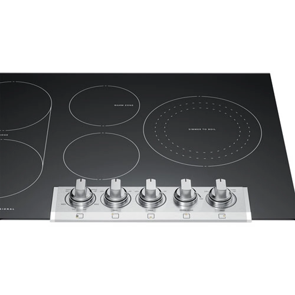 Frigidaire Professional 36" 5-Element Electric Cooktop (PCCE3680AF) - Smudge-Proof Stainless Steel