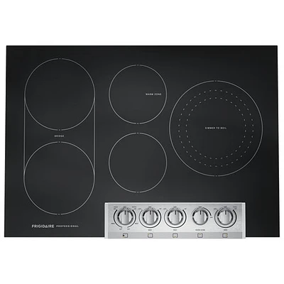 Surface de cuisson électrique de 30 po à 5 éléments Professional de Frigidaire (PCCE3080AF) - Acier inoxydable noir résistant aux taches