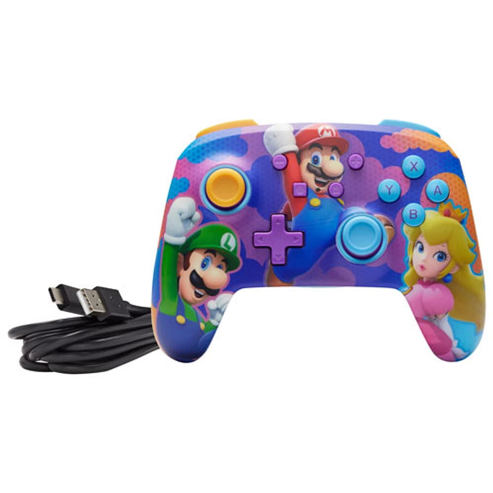 Manette sans fil améliorée de PowerA pour Switch - Splash Heroes