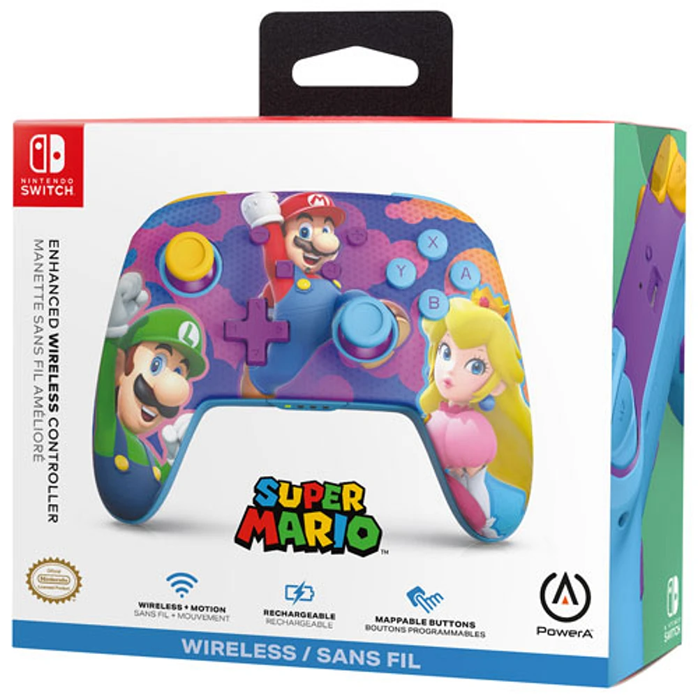 Manette sans fil améliorée de PowerA pour Switch - Splash Heroes