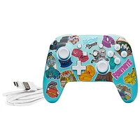 PowerA Enhanced Wireless Controller for Switch - Fortnite Sticker Mania