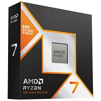 Processeur AM5 Ryzen à 8 coeurs de 5,2 GHz 7 9800X3D d'AMD