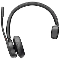 Casque d'écoute sans fil Bluetooth à suppression du bruit Poly Voyager 4310 de HP - Noir