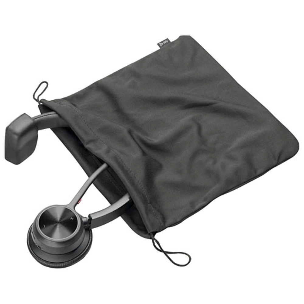 Casque d'écoute sans fil Bluetooth à suppression du bruit Poly Voyager 4310 de HP - Noir