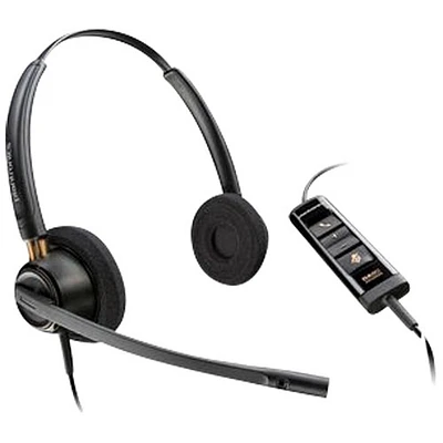 Casque d'écoute avec fil à suppression du bruit Poly EncorePro 525 de HP - Noir