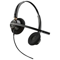 HP Poly EncorePro 525 On-Ear Noise Cancelling Wired Headset - Black