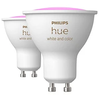 Philips Hue GU10 Smart LED Light Bulb - White & Colour Ambiance