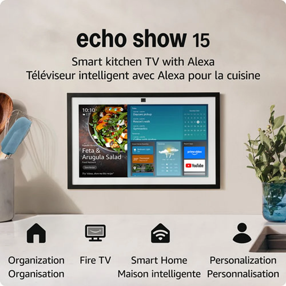 Amazon Echo Show 15 (2nd Gen) Smart Display with Alexa