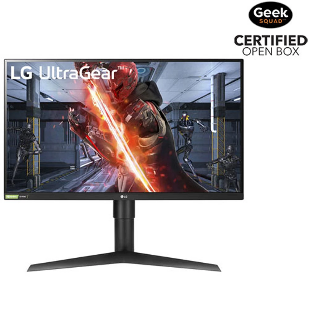 Boîte ouverte - Moniteur de jeu G-Sync FreeSync DEL IPS WQHD 144 Hz de 27 po UltraGear de LG avec temps de réponse gris à gris de 1 ms - Noir mat