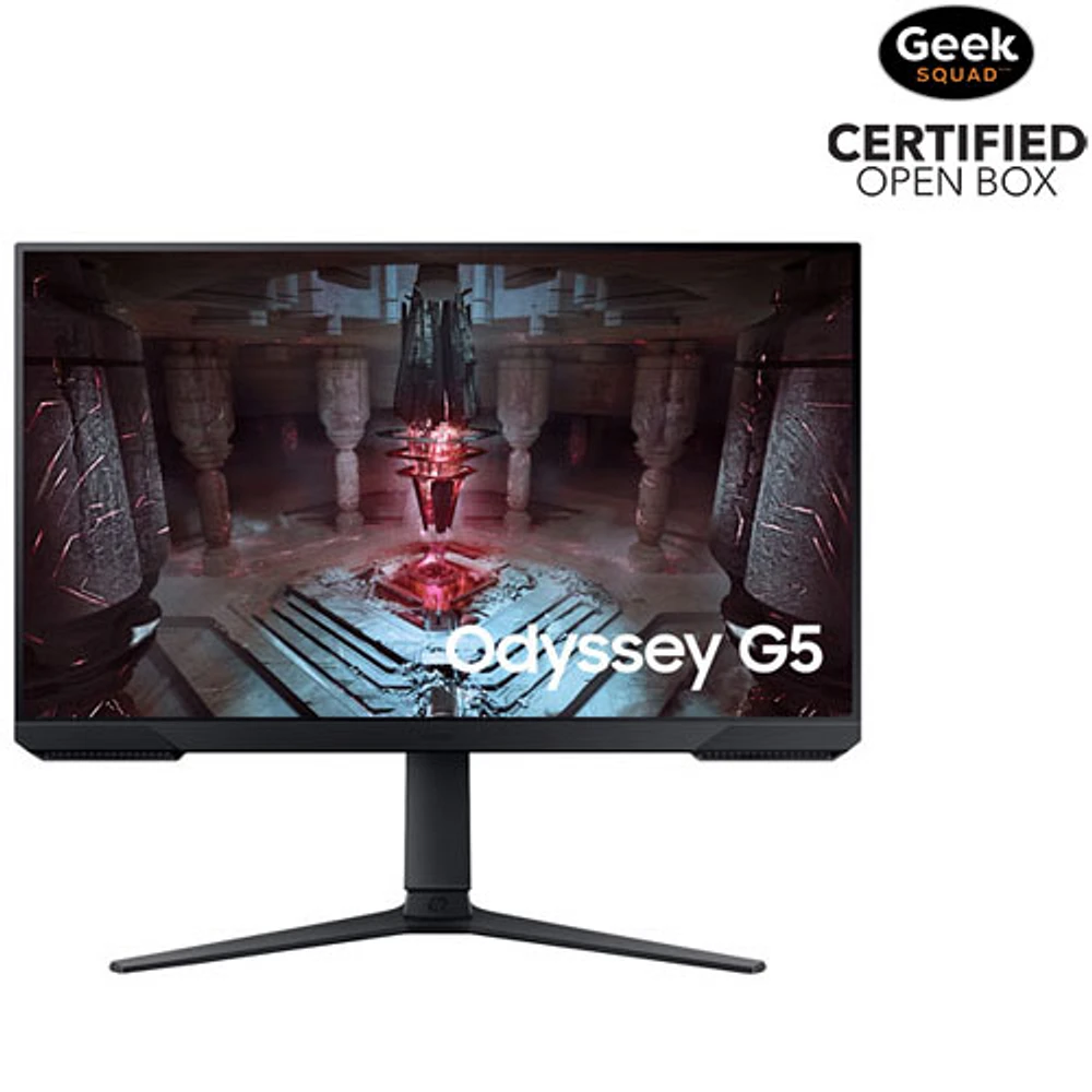 Boîte ouverte - Moniteur de jeu FreeSync DEL VA WQHD 165 Hz de 27 po Odyssey G5 de Samsung avec temps de réponse gris à gris de 1 ms (LS27CG512ENXZA)