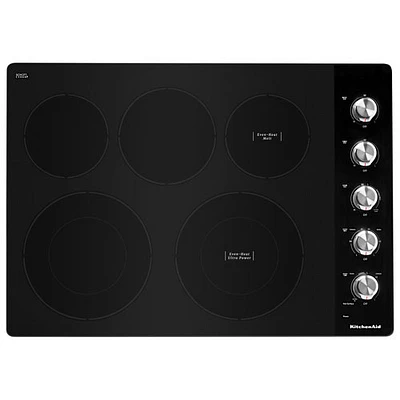 Open Box - KitchenAid 30" 5-Element Electric Cooktop (KCES550HSS) - Stainless Steel - Perfect Condition