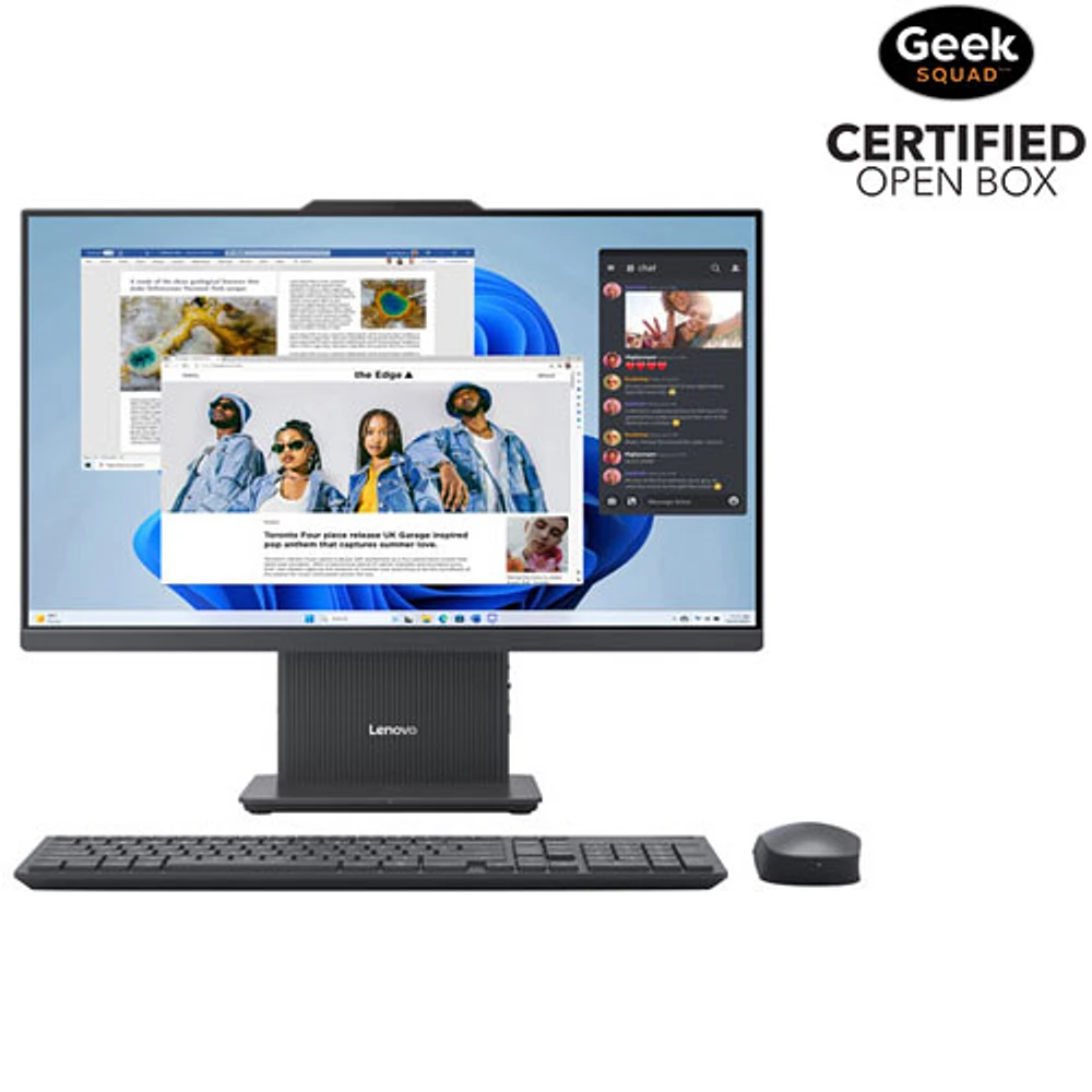 Open Box - Lenovo Ideacentre AIO 3 Desktop PC - Luna Grey (AMD Ryzen 3 7335U/8GB RAM/512GB SSD/Win11)