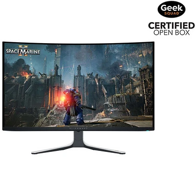 Open Box - Alienware 32" 4K UHD 240Hz 0.03ms Curved QD-OLED Gaming Monitor (AW3225QF) - Lunar Light