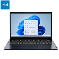 Portable de 14 po IdeaPad 1i de Lenovo - Bleu abyssal (Celeron N4500 d'Intel/RAM 4 Go/SSD 128 Go/Windows 11)