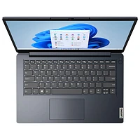 Portable de 14 po IdeaPad 1i de Lenovo - Bleu abyssal (Celeron N4500 d'Intel/RAM 4 Go/SSD 128 Go/Windows 11)