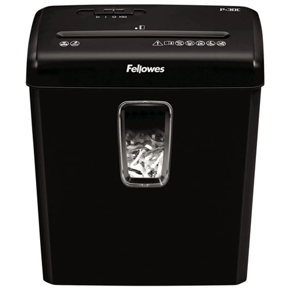 Fellowes PowerShred 6-Sheet Cross-Cut Shredder (P-30C)