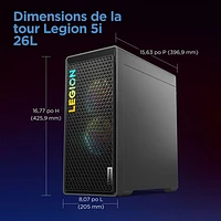 Lenovo Legion Tower 5i Gaming PC - Storm Grey (Intel Core i7 14700F/16GB RAM/1TB SSD/RTX 4070 SUPER)