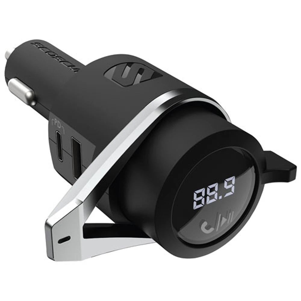 Scosche BTFreq Hands-Free Car Kit with Bluetooth FM Transmitter/Power Delivery (BTFMPD3SR-SP)