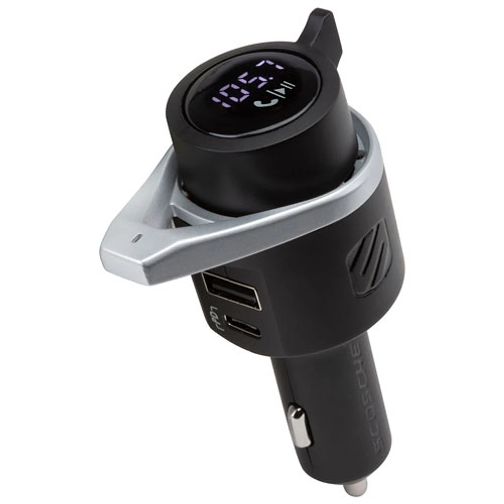 Trousse mains libres pour l'auto BTFreq de Scosche avec émetteur FM Bluetooth/Power Delivery (BTFMPD3SR-SP)