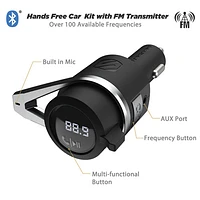 Scosche BTFreq Hands-Free Car Kit with Bluetooth FM Transmitter/Power Delivery (BTFMPD3SR-SP)