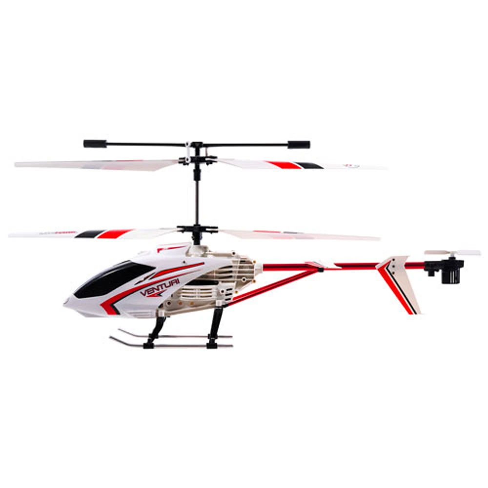 Hélicoptère téléguidé Venturi de LiteHawk - Rouge/Blanc