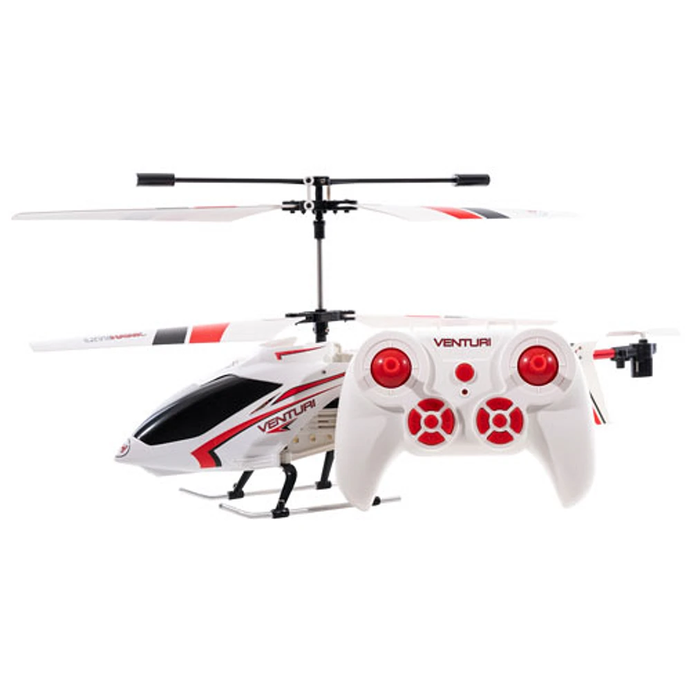 Hélicoptère téléguidé Venturi de LiteHawk - Rouge/Blanc