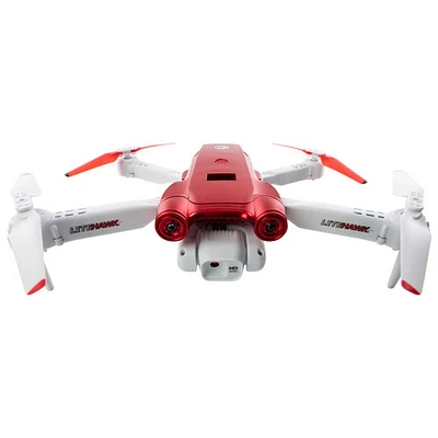 Drone HD Ally de LiteHawk avec caméra - Rouge/Blanc