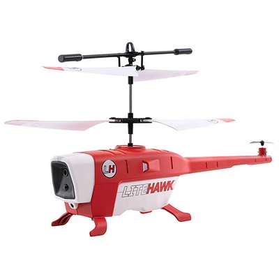 LiteHawk Bravo Auto Avoidance RC Helicopter - Red/White