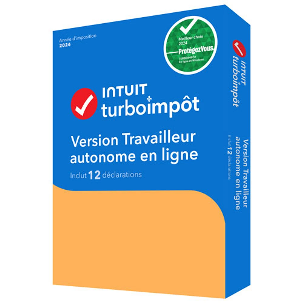 TurboTax Self Employed édition en ligne 2024 (PC/Mac) - 12 déclarations