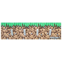 Minecraft Coat Rack with 4 Hooks - Brown/Green