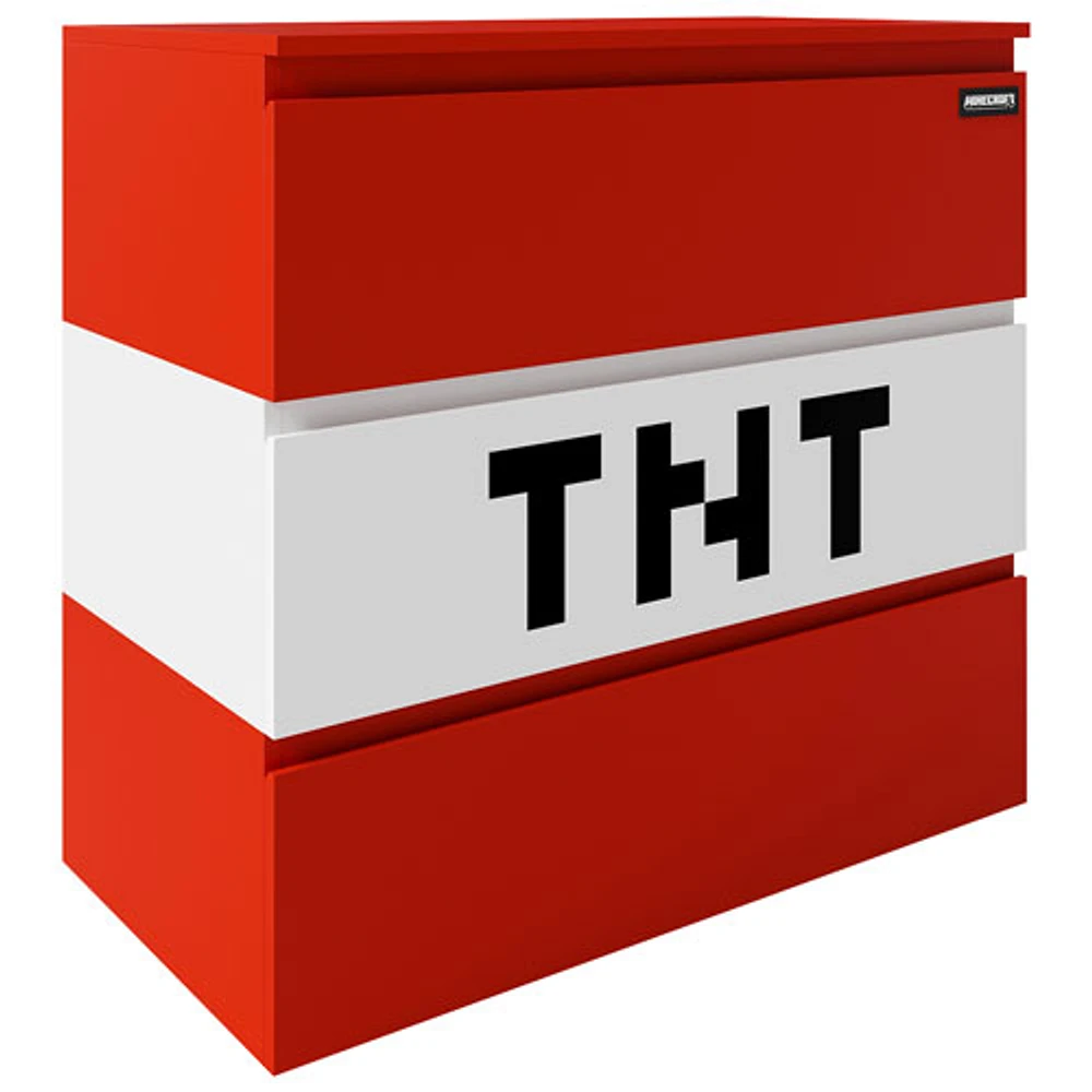 Minecraft TNT 3-Drawer Chest - Red/White