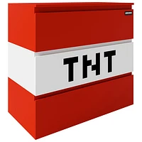 Commode à 3 tiroirs TNT Minecraft - Rouge/Blanc