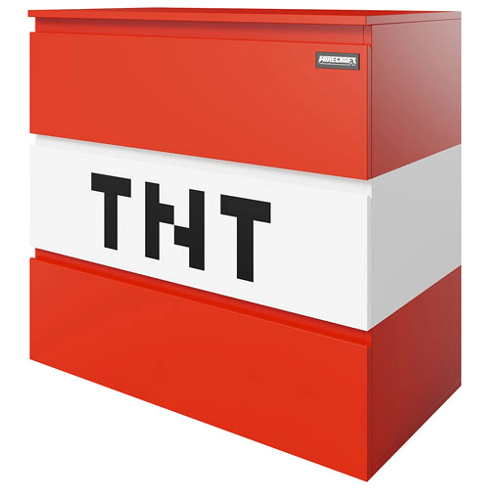 Minecraft TNT 3-Drawer Chest - Red/White