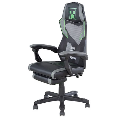 Minecraft Ergonomic High Back Gaming Chair - Grey/Black