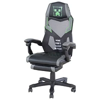 Minecraft Ergonomic High Back Gaming Chair - Grey/Black