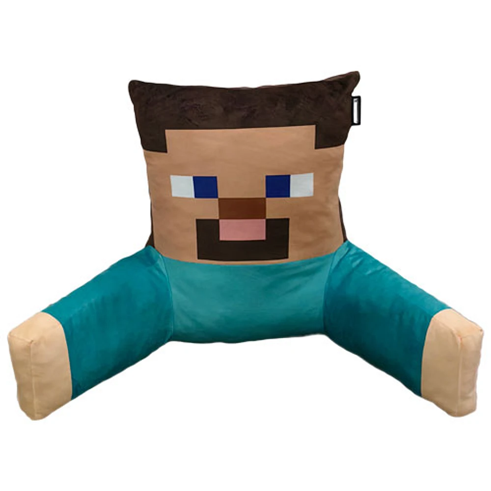 Minecraft Steve Backrest Pillow - Blue/Brown/Beige