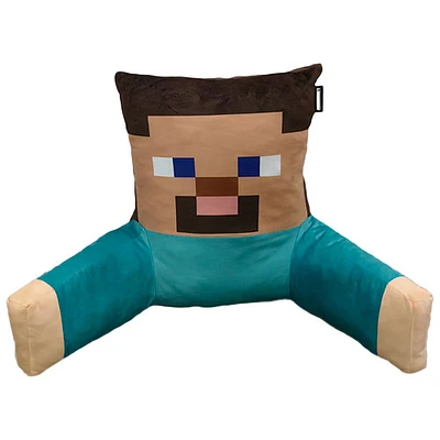 Coussin pour le dos Steve Minecraft - Bleu/Brun/Beige