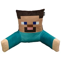 Minecraft Steve Backrest Pillow - Blue/Brown/Beige