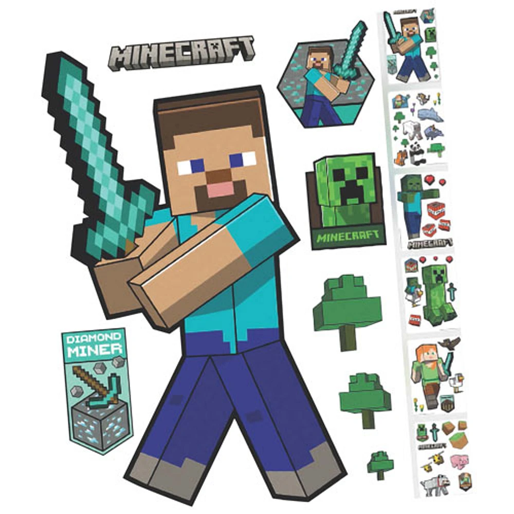 Minecraft Stickers and Wall Clings