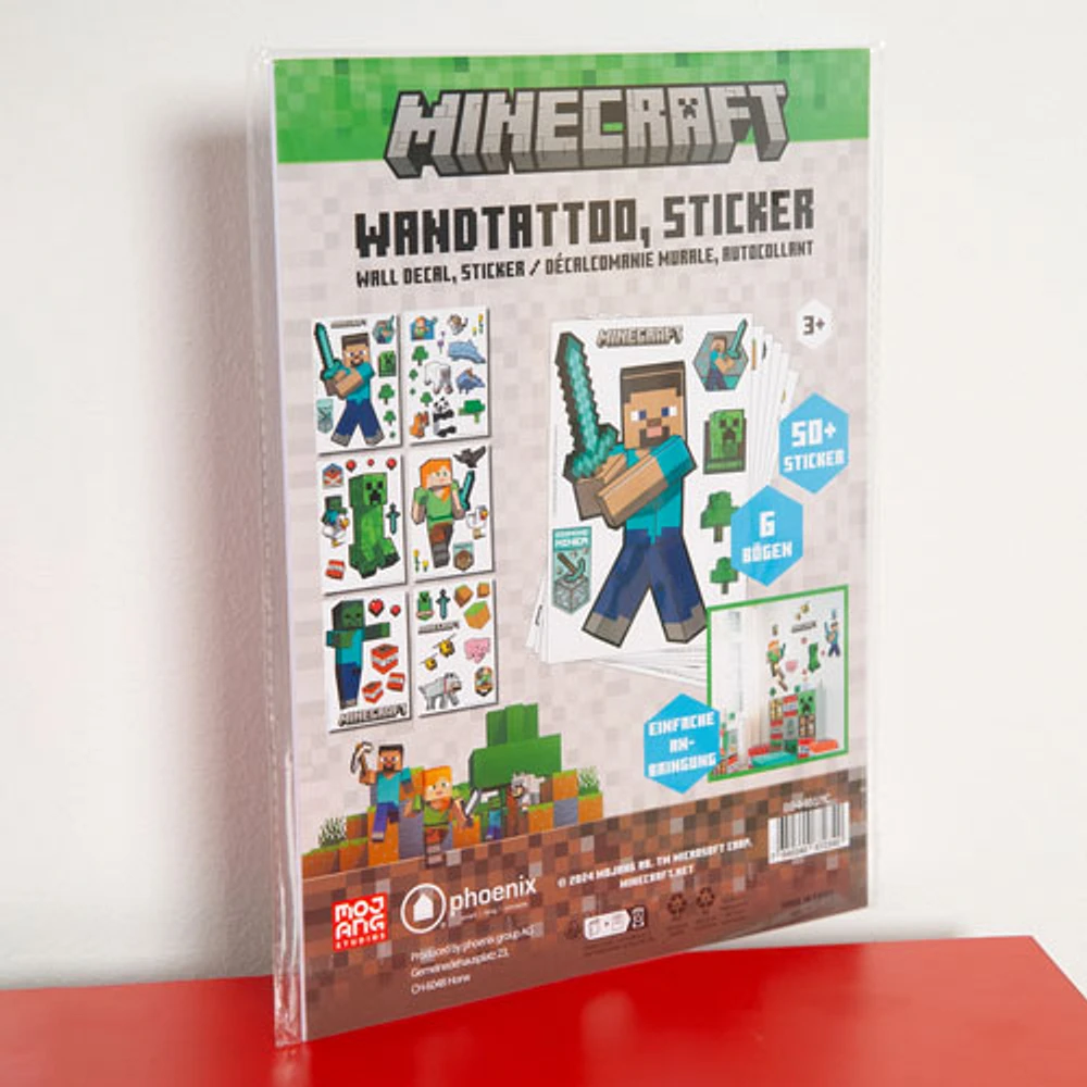 Minecraft Stickers and Wall Clings