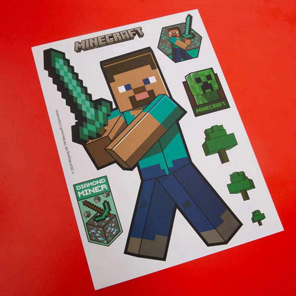 Minecraft Stickers and Wall Clings