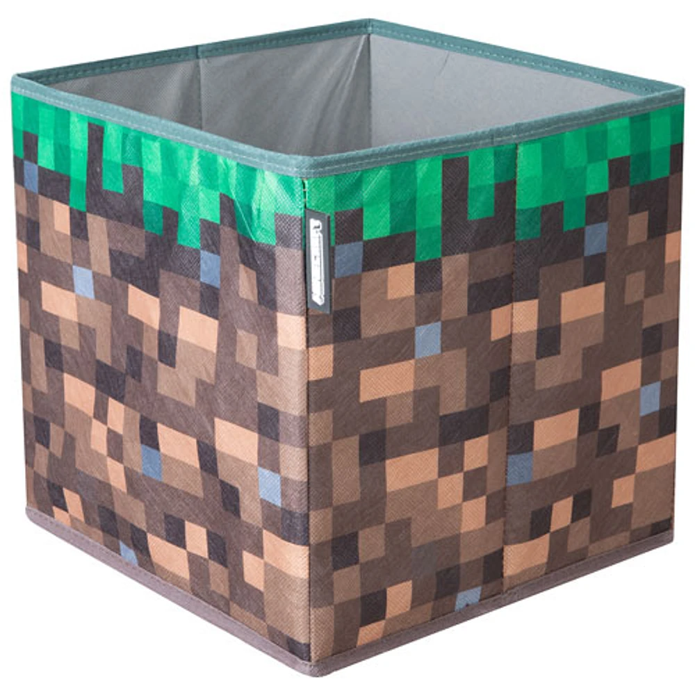 Ensemble de 2 bacs de rangement en tissu Minecraft