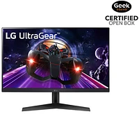 Open Box - LG UltraGear 24" FHD 144Hz 1ms GTG IPS LED FreeSync Gaming Monitor (24GN60R-B) - Matte Black