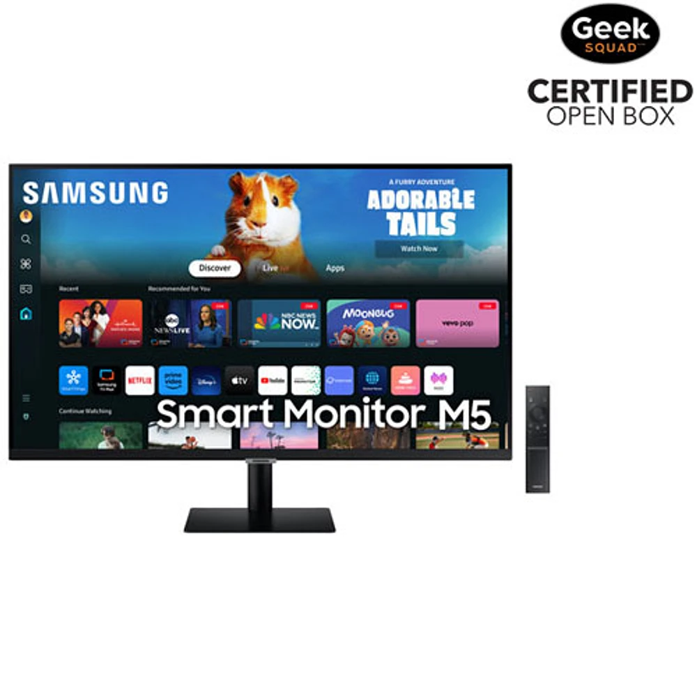 Boîte ouverte - Moniteur de jeu ACL VA HD intégrale 60 Hz de 32 po de Samsung avec temps de réponse gris à gris de 4 ms (LS32DM500ENXGO) - Noir