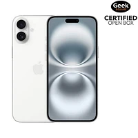 Boîte ouverte - iPhone 16 Plus de 128 Go d'Apple - Blanc - Déverrouillé