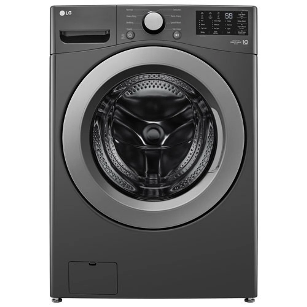 Open Box - LG 5.8 Cu. Ft. Front Load Washer (WM3470CM) - Middle Black