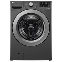 Open Box - LG 5.8 Cu. Ft. Front Load Washer (WM3470CM) - Middle Black