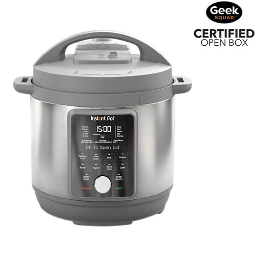 Open Box - Instant Pot Duo Plus 9-in-1 Electric Pressure Cooker - 8Qt - Grey/Stainless Steel