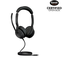 Open Box - Jabra Evolve2 50 On-Ear Noise Cancelling Bluetooth Headset with Mic - Black (25089-999-899)