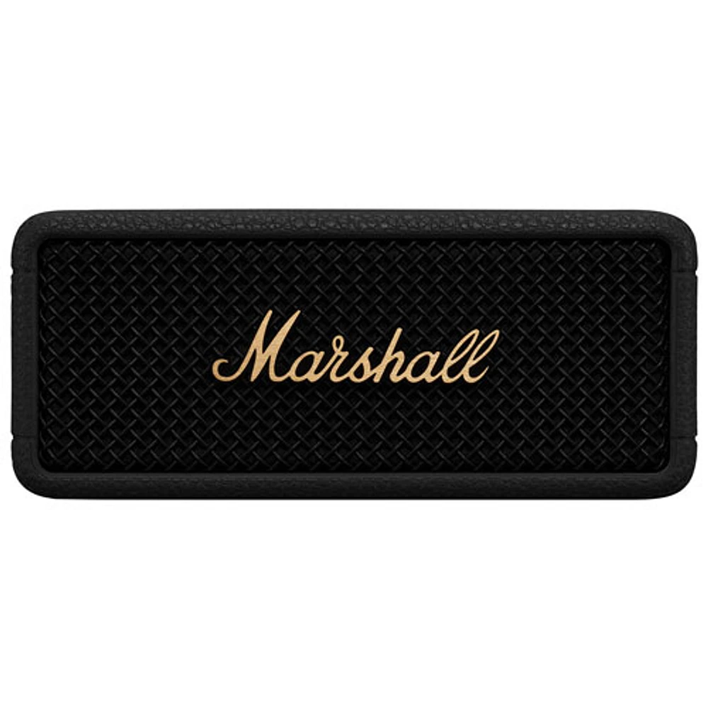 Haut-parleur sans fil Bluetooth Emberton III de Marshall - Noir/Laiton